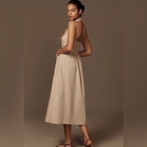 NWT Porridge Halter Utility Midi Dress